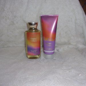 Bath & Body Works (New, Sealed) Happy Vibes - Shower Gel and Body Cream
